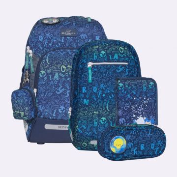 Beckmann Ghiozdan, rucsac ergonomic cu perna de aer, set Active Air FLX 6 piese, Science