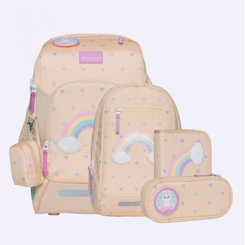 Beckmann Ghiozdan, rucsac ergonomic cu perna de aer, set Active Air FLX 6 piese, Yellow Heart Beckmann Ghiozdan, rucsac ergonomic cu perna de aer, set Active Air FLX 6 piese, Yellow Heart