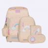 Beckmann Ghiozdan, rucsac ergonomic cu perna de aer, set Active Air FLX 6 piese, Yellow Heart