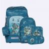 Beckmann Ghiozdan, rucsac ergonomic cu perna de aer, set Active Air FLX 6 piese, Jungle Game