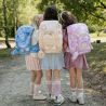 Beckmann Ghiozdan, rucsac ergonomic, set clasic 6 piese, Unicorn Princess Purple