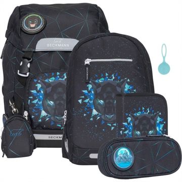 Beckmann Ghiozdan, rucsac ergonomic, set clasic 7 piese, Panther