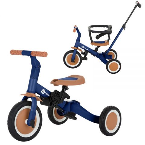 Tricicleta, Petite&Mars, Turbo, 5 in 1, Multifunctionala, Vehicul de impins, Bicicleta cu/fara pedale, Cu maner de ghidaj, Detas