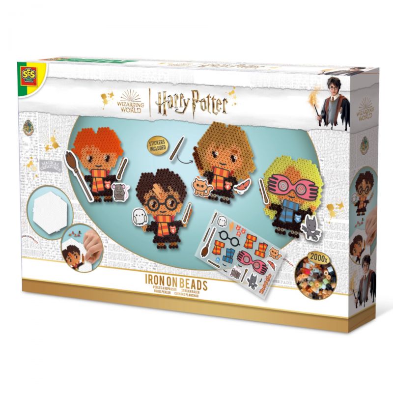 Ses Creative Harry Potter - Set margele de calcat Beedz pentru copii - Personaje