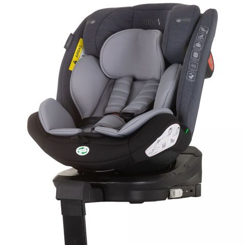 Chipolino Scaun auto  Tourino I-Size 40-150 cm grey mix cu sistem Isofix