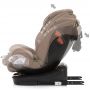 Chipolino Scaun auto  Volare I-Size 40-150 cm macadamia cu sistem Isofix