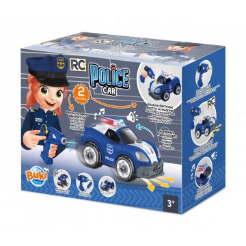 BUKI France Set Constructie Masina Politie Cu Radiocomanda