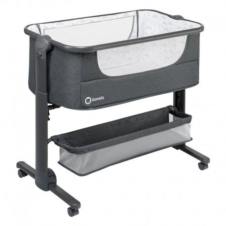 Lionelo - Patut 3 in 1 Co-Sleeper Timon, Pliabil, Dark Grey