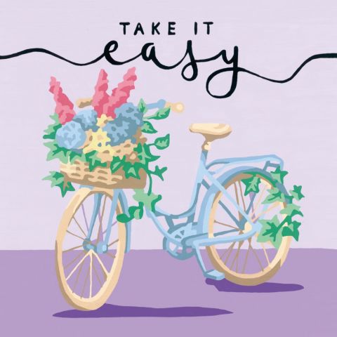 Ravensburger - CreArt pictura pe numere pentru adulti bicicleta Take it easy
