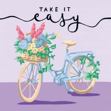 Ravensburger - CreArt pictura pe numere pentru adulti bicicleta Take it easy
