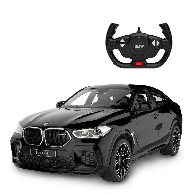 Rastar 1:14 masina cu telecomanda bmw x6 m negru scara 1 la 14