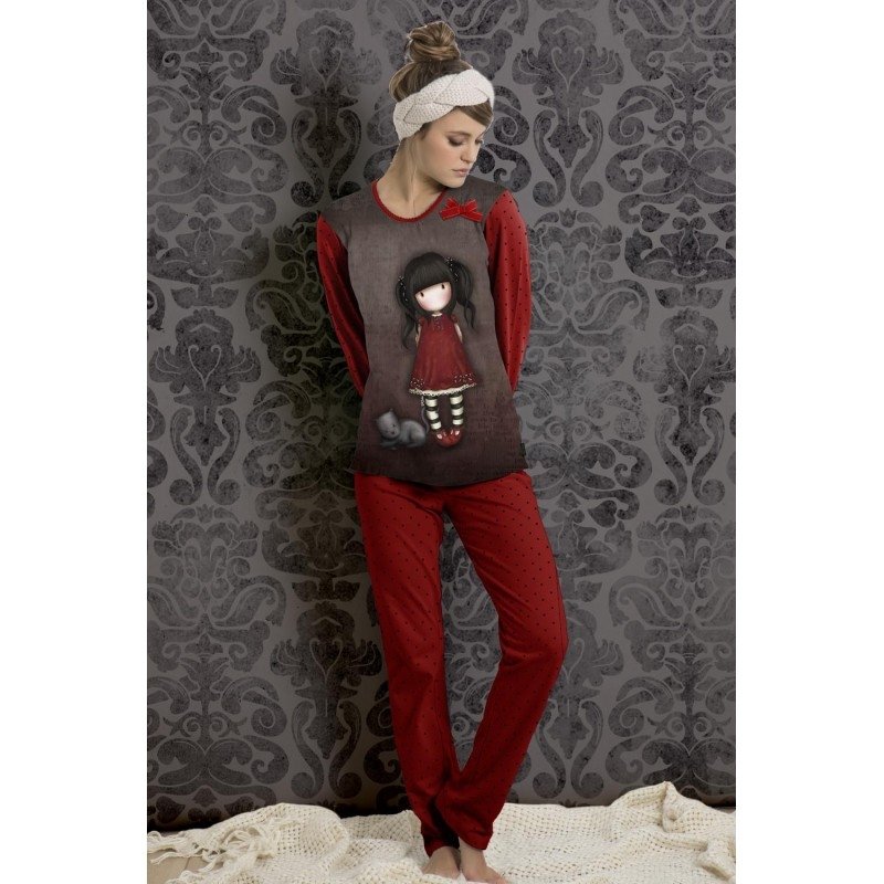 Pijama fete Santoro Gorjuss - Ruby, lungi Pijama fete Santoro Gorjuss - Ruby, lungi