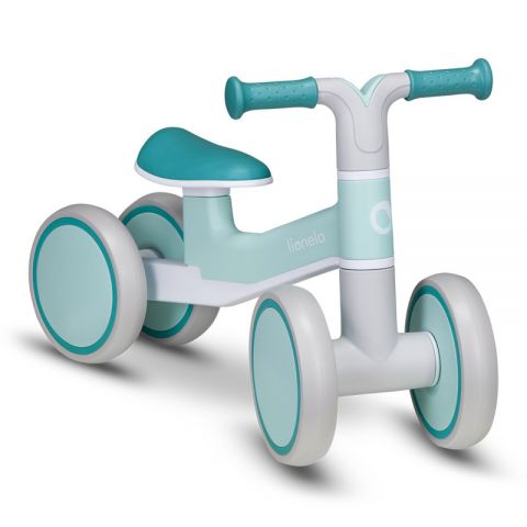 Bicicleta fara pedale, Lionelo, Villy, Cu 4 roti, Din spuma EVA si TPR, Stabila, Manere moi, antiderapante, 12- 36 luni, Sustine