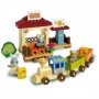 Androni Giocattoli Set constructie Unico Maximilian Families Trenulet 68 piese