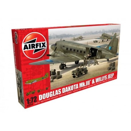 Airfix Kit constructie Douglas Dakota Mkiii Willys Jeep