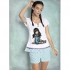 Pijama fete cu tricou Gorjuss Sitting Pretty, scurte