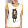 Pijama fete cu tricou Gorjuss Bee Loved, scurte