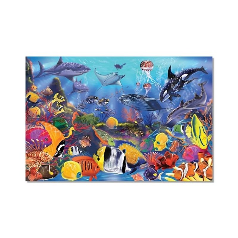 Melissa & Doug Puzzle de podea Viata subacvatica Melissa & Doug Puzzle de podea Viata subacvatica