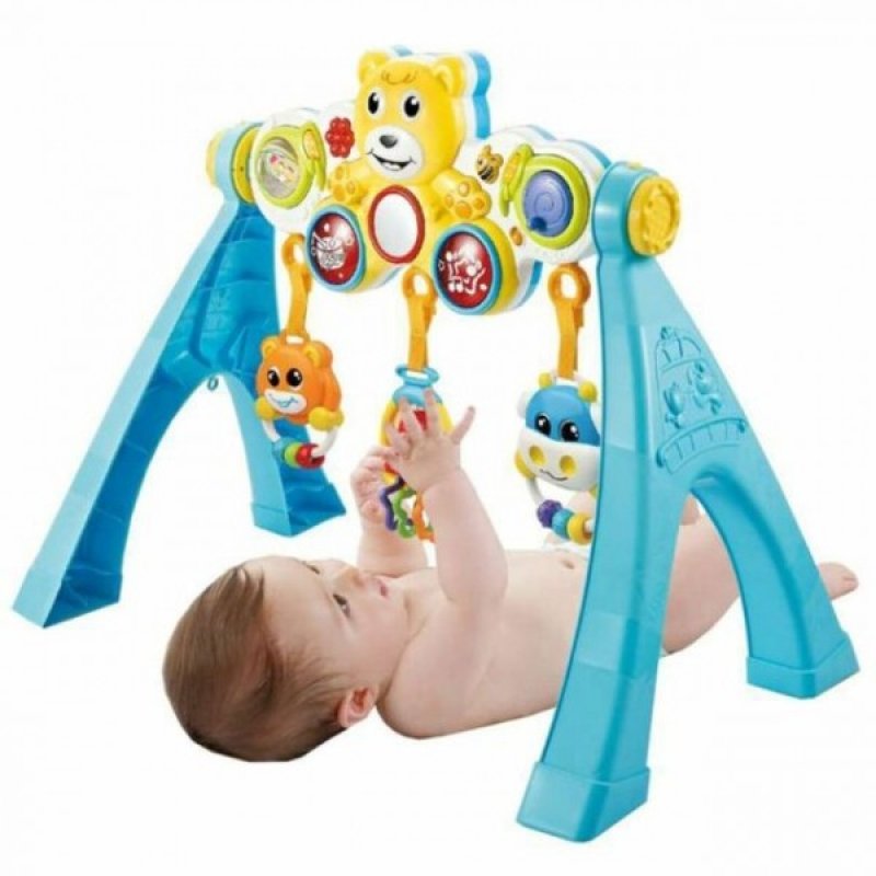 BO Jungle Jucarie interactiva bebelusi muzicala 6 in 1 cu zornaitori detasabile BO Jungle Jucarie interactiva bebelusi muzicala 6 in 1 cu zornaitori detasabile
