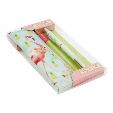 Santoro Set penar + pix Flamingo