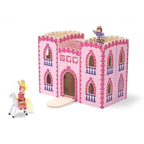 Melissa and  Doug - Castel din lemn pliabil
