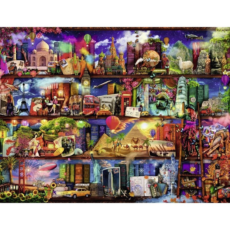 Ravensburger Puzzle Lumea Cartilor, 2000 piese Ravensburger Puzzle Lumea Cartilor, 2000 piese