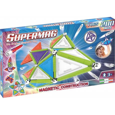 Supermag Set Constructie Tags Trendy 200 Pcs