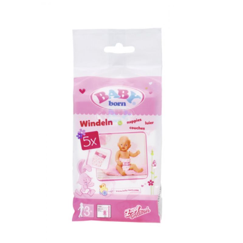 Zapf BABY born Scutece 5 buc Zapf BABY born Scutece 5 buc