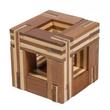 Fridolin Joc logic IQ din lemn bambus Magic frame