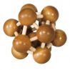 Fridolin Joc logic IQ din lemn de bambus Atom 3D