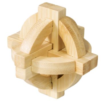 Fridolin Joc logic din lemn de bambus Disc dublu