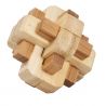 Fridolin Joc logic IQ din lemn bambus in cutie metalica-5
