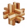 Fridolin Joc logic IQ din lemn bambus in cutie metalica-6