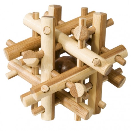 Fridolin Joc logic IQ din lemn bambus Magic sticks