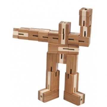 Fridolin Joc logic puzzle 3D din bambus Flexi-cub