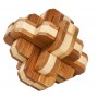 Fridolin Joc logic IQ din lemn bambus 3D Round Knot