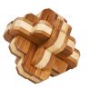 Fridolin Joc logic IQ din lemn bambus 3D Round Knot