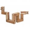Fridolin Joc logic puzzle 3D din bambus Flexi-cub 3
