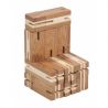 Fridolin Joc logic puzzle 3D din bambus Flexi-cub 3