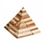 Fridolin Joc logic IQ din lemn bambus 3D Pyramid