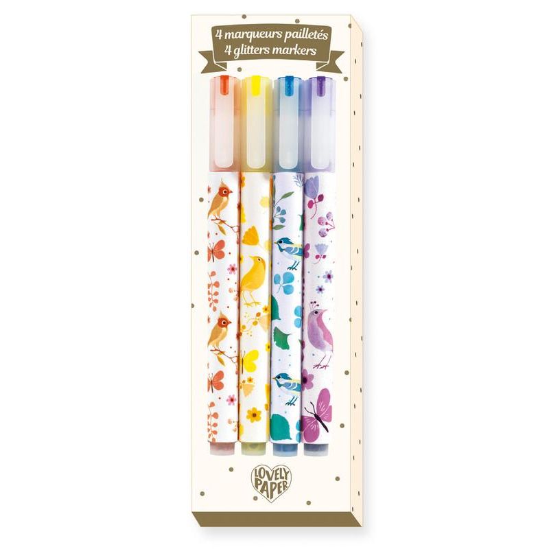 Djeco Set carioca (marker) cu sclipici Djeco Djeco Set carioca (marker) cu sclipici Djeco