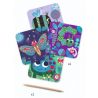 Djeco Set creativ de razuit Djeco, Insecte prietenoase