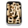 Fridolin Joc logic IQ din lemn bambus in cutie metalica-10