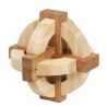 Fridolin Joc logic IQ din lemn bambus in cutie metalica-1