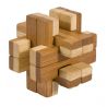 Fridolin Joc logic IQ din lemn bambus in cutie metalica-8