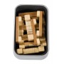 Fridolin Joc logic IQ din lemn bambus in cutie metalica-8