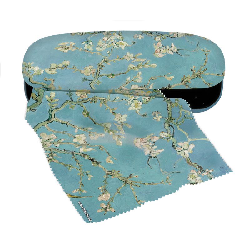 Fridolin Etui cu textil si protectie ochelari, van Gogh Ramuri inflorite Fridolin Etui cu textil si protectie ochelari, van Gogh Ramuri inflorite