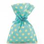 Punga cadou buline - blue/ vernil 25 x 40 cm