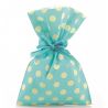 Punga cadou buline - blue/ vernil 25 x 40 cm