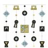 Ornament tip perdea pentru decor petrecere de revelion, Amscan 678335, 1 buc